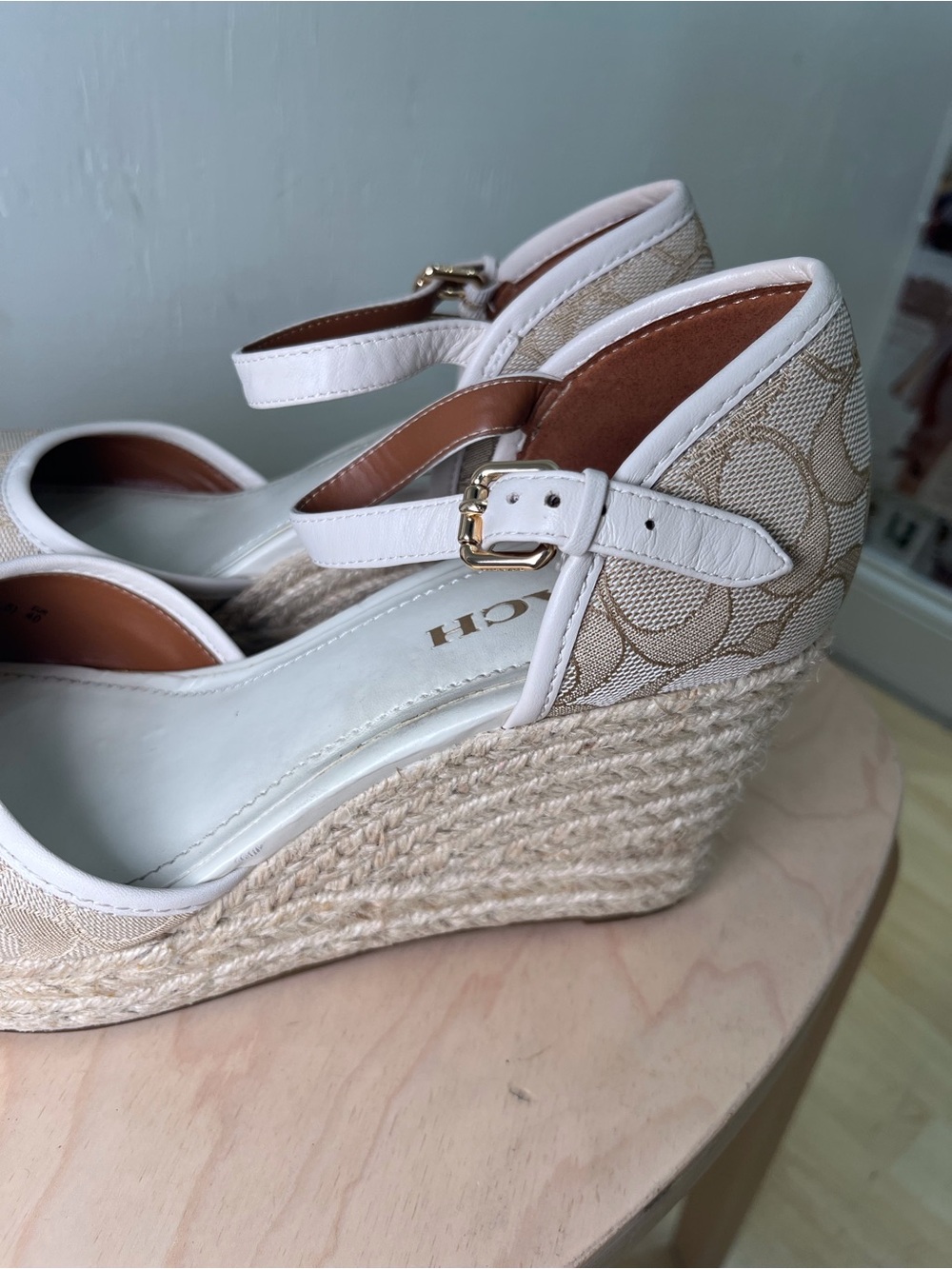 Coach cream wedges - Picture 8 of 9